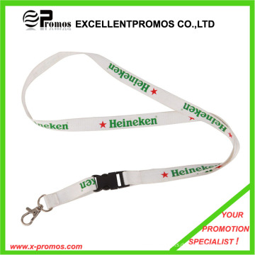 Neuer Art-kundenspezifischer Ansatz-Bügel gesponnener Polyester-Lanyard (EP-Y7311)